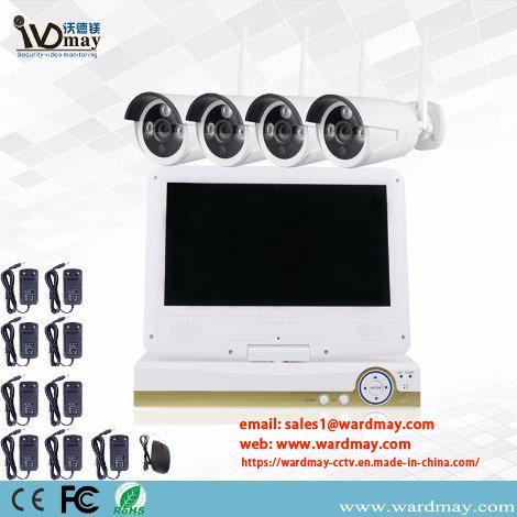 4chs 1.3/2.0MP WiFi NVR System with 10.1 Inch LCD Screen From Wardmay Professional CCTV Manufacturer