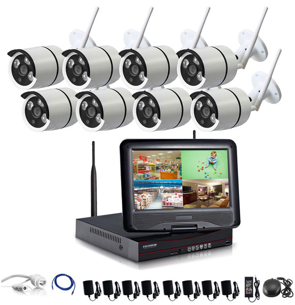 1280*720P HD Wireless Outdoor Network/IP Security Camera 8CH 720P HD WIFI NVR Wireless CCTV Surveillance Systems Home Security