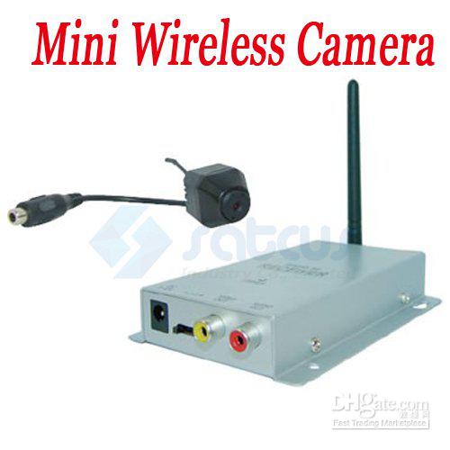 Mini Pinhole Wireless CCTV Security Kit 1.2G Color CMOS CCTV Security AV Camera+Receiver