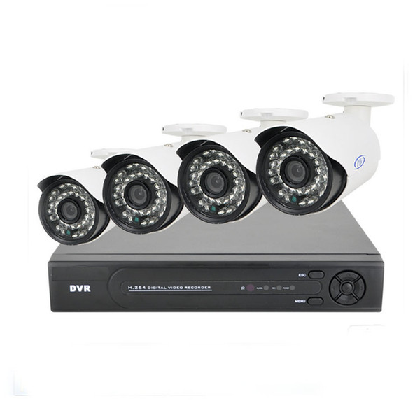 2MP HD 4CH AHD CCTV System Kit 1920*1080P Home Metal Bullet Security Camera DVR Kit AHD 3000TVL Outdoor 4 Channel Surveillance no HDD