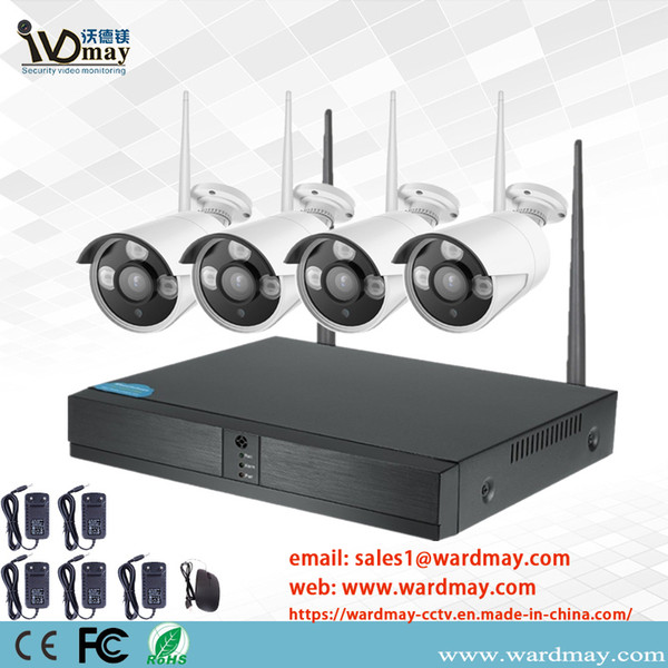 Wdm 4chs 1.0/2.0MP CCTV Security wireless camera WiFi NVR Completed Kits for home security