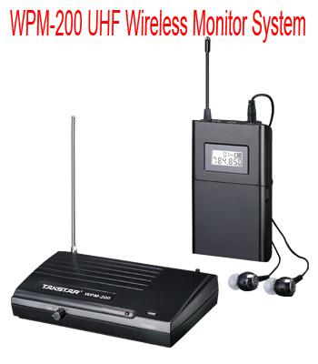 NEW Takstar WPM-200 UHF Wireless Monitor System Stereo In-Ear Wireless Headphones & Headset Transmit