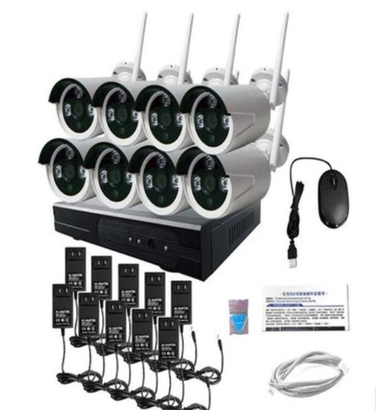 960p HD 8ch Plug And Play Wireless NVR Kit CCTV System WIFI IP Camera Outdoor water-proof 3Arrays IR Security Camera