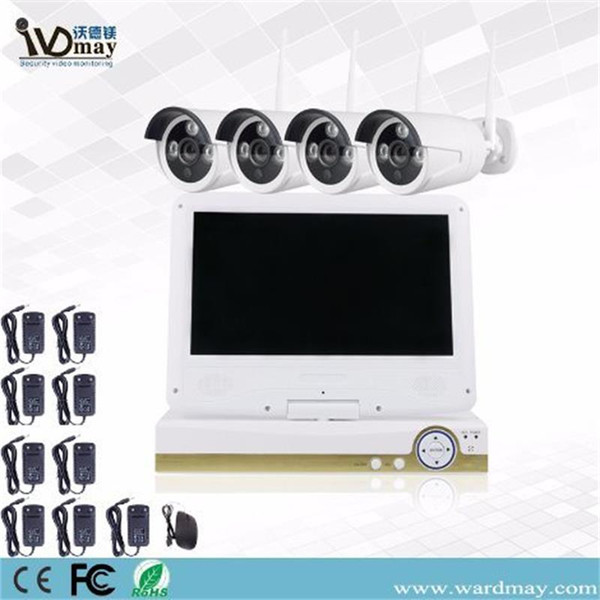 CCTV 4CH 1080P Wireless Wifi HD Home Security IP Camera with 10