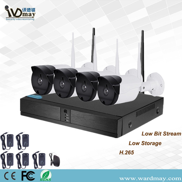 CCTV 4CH 1080P Wireless Wifi HD Home Security IP Camera with 4ch Wifi NVR, 4pcs 1080P Wifi IP Camera, Support P2P