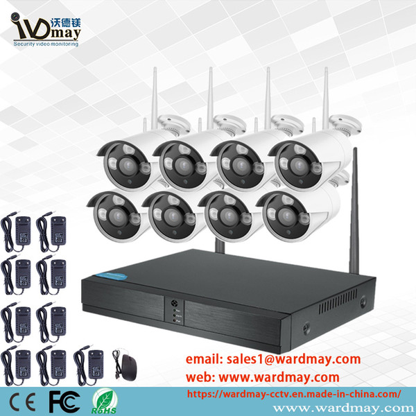 Wdm 8chs 1.0/2.0MP CCTV Security WiFi wireless camera NVR Kits for home security