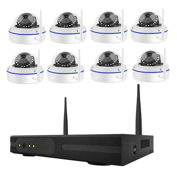 Home Security Camera CCTV System Wireless NVR 8CH IP CCTV Kit HD 960P P2P IR Night Vision Plug Play Video Surveillance Wifi Kit