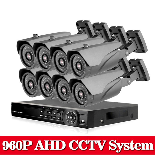 Security CCTV 2500TVL 960P 1.3MP 8CH AHDN 1080P Day Night IR Camera Kit High Definition Video Surveillance AHD DVR CCTV System