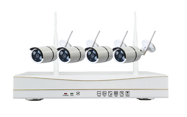 Outdoor 960P HD WIFI NVR kit 4channels Plug And Play Wireless CCTV System WIFI IP Camera kit Outdoor 3arrays IR50M Security Camera