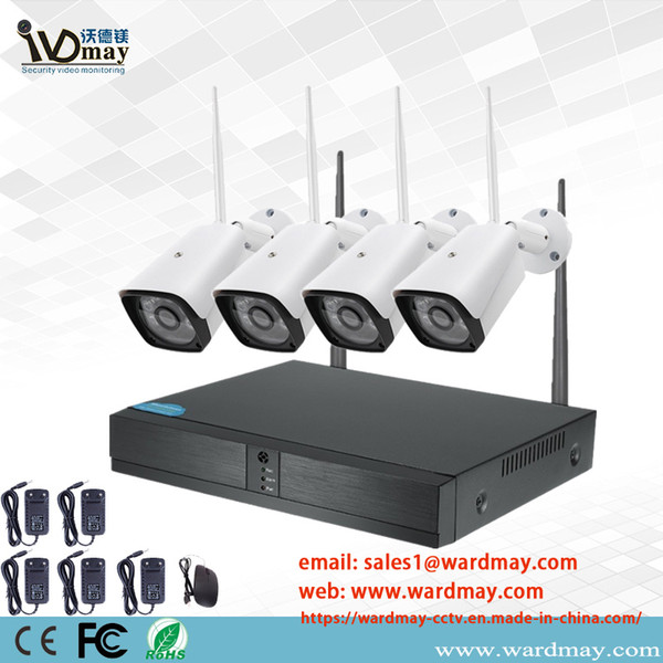 CCTV Security H. 264+ 4chs 1.0MP/2.0MP WiFi NVR Kits for home security From Wardmay Professional CCTV Suppliers