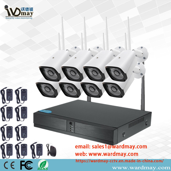 8chs 1.0MP/2.0MP wireless camera WiFi NVR System for home security From Wardmay Professional CCTV Manufacturer