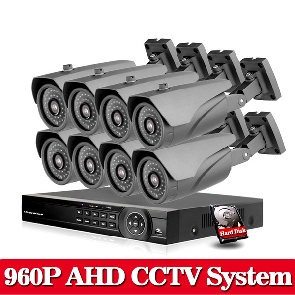 AHD HD 2500TVL 1.3MP CCTV Camera DVR Kit 1080P 960P 720P 960H 1080P HDMI Security Camera System Remote View seguranca em casa