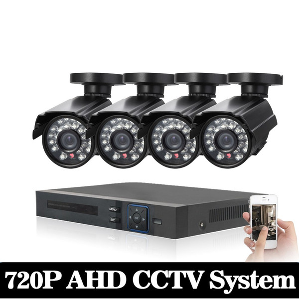 Home cctv system 4CH AHD 1080P Security CCTV 1.0MP 720P AHD Camera HDMI DVR System Outdoor indoor Camera Surveillance Kit