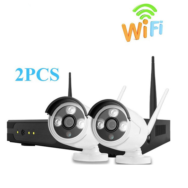 Wireless Security Camera System 4CH NVR Kit 1080P HD Outdoor IP Camera Waterproof Wifi Surveillance CCTV Camera System