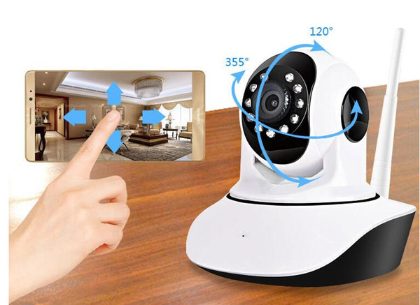 HD Indoor Wireless 720P Security IP Camera Surveillance WiFi CCTV Camera Pan/Tilt Night Vision Support 128G SD Card