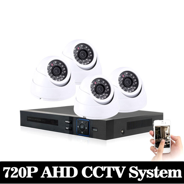 NINI HD 1080P HDMI 4ch CCTV System 4 channel DVR KIT 720P Video Recorder with 1200TVL Security Camera Home Surveillance