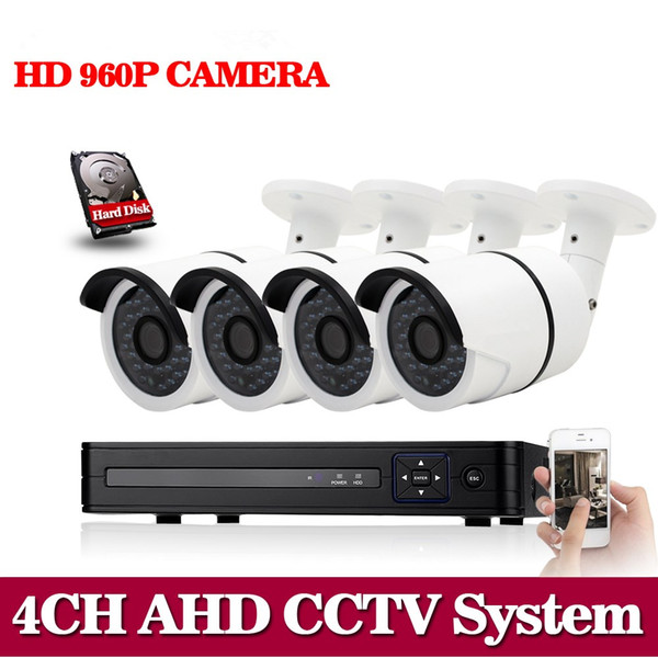 HDMI 1080P Outdoor Camera 36pcs lens Security CCTV 960p 1.3mp 2500TVL 1.3MP IR Camera 4CH AHD DVR Video System Motion Detect