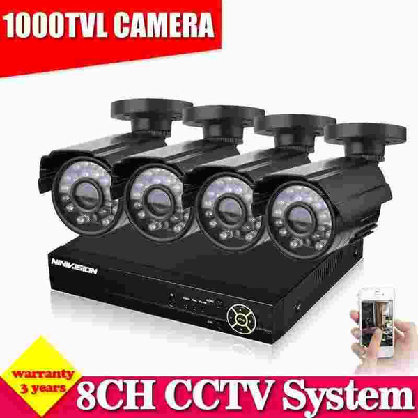 Home Security 8CH 960H HDMI DVR 1000TVL Outdoor CCTV Camera System 8 Channel Video Surveillance Kit With 1TB HDD