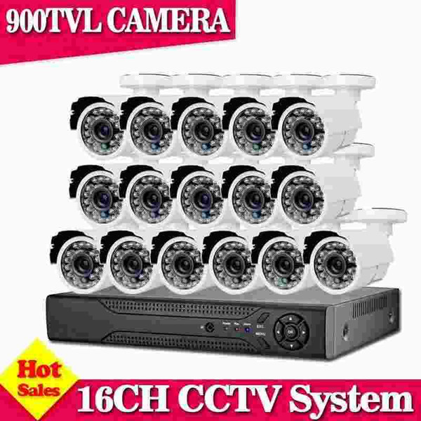 AHD-L 960H 16CH HDMI DVR 900TVL CCTV Video Home Surveillance Camera System With 1TB HDD