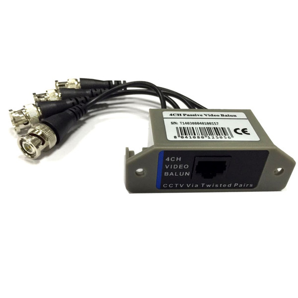 4CH HD Passive Video Balun Transceiver BNC To UTP RJ45 CCTV Via Twisted Pairs for AHD TVI CVI Camera DVR CCTV System