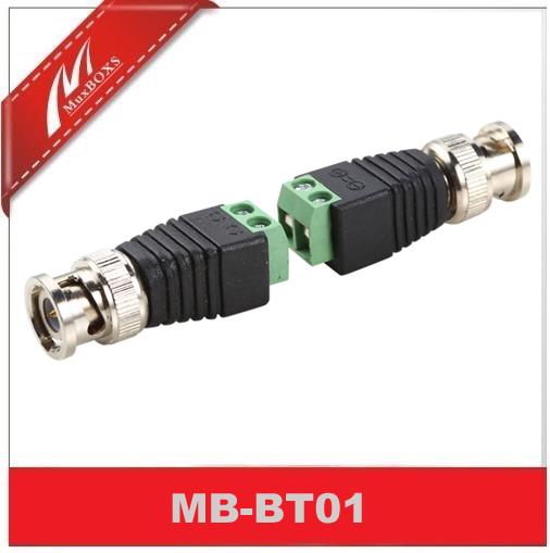 Cat5e/6 Terminal To BNC Male Coaxial Video Balun Connector Adapter(5Pairs)