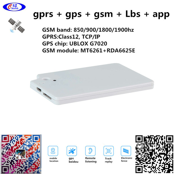 super thin credit card GPRS +gps + GSM + LBS tracker