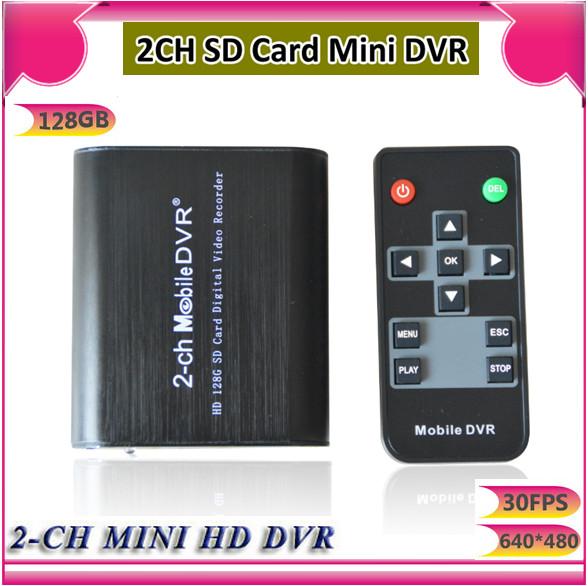 2-channel mini protable DVR DVR Supports power saving