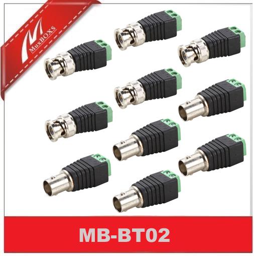 Cat5e/6 BNC Terminal(Female + Male)Coaxial Video Balun Connector (5pairs)