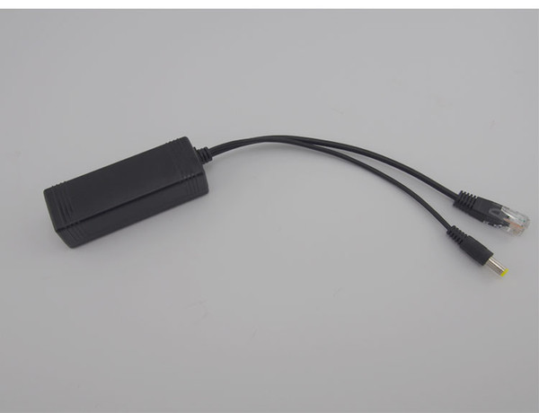 15.5W POE Adapter cable, POE Splitter Power supply module 12 v separator combiner Black color