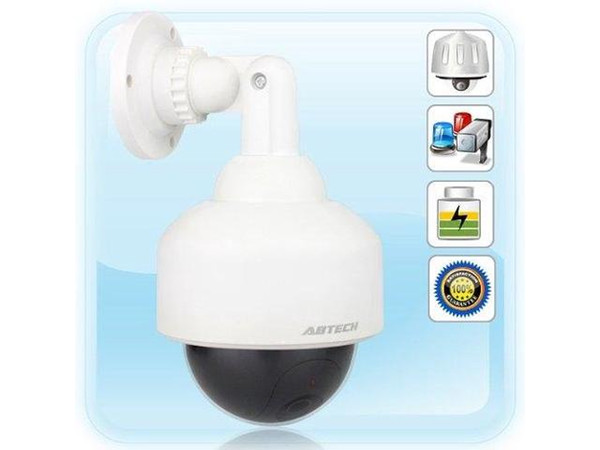 simulation 2100 Indoor Outdoor Dome Dummy Surveillance Security Camera w/ Red Light free shipping