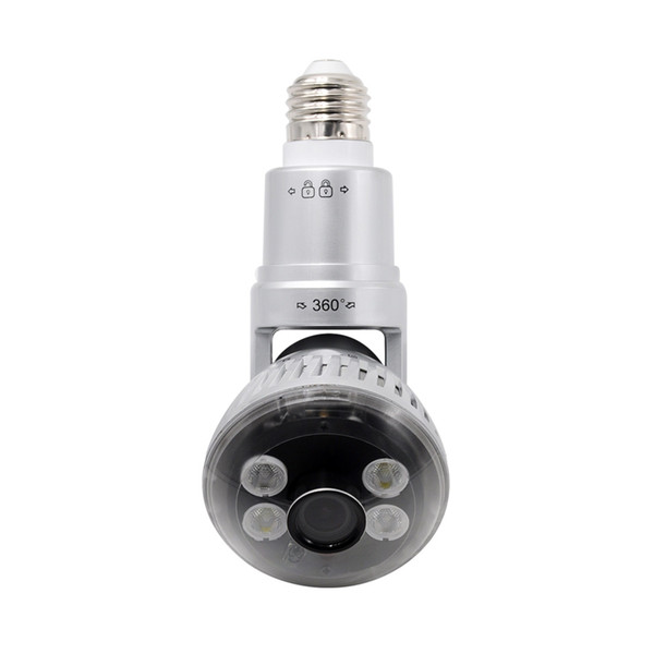 HD 960P IP P2P Network Bulb WIFI CCTV Rotatable Extendable Camera with 120 Degree Viewing Angle and LED White Light Supporting ONVIF