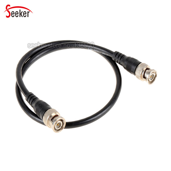 50pcs/lot CCTV Accessories 0.5M BNC Extension Cable Male to Male Connector RG59 Coaxial Cable for Security Cameras System