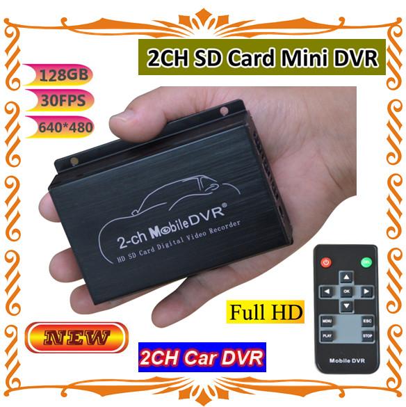 2-ch 128G simultaneously stored car DVR Video compression: MPEG-4/ ASF; Audio Compression: MP3