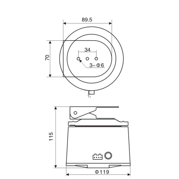 Dc 12V CCTV Bracket PTZ Electrical Rotating RS485 Connection Waterproof Outdoor Pan Tilt Rotation Motor Built-in