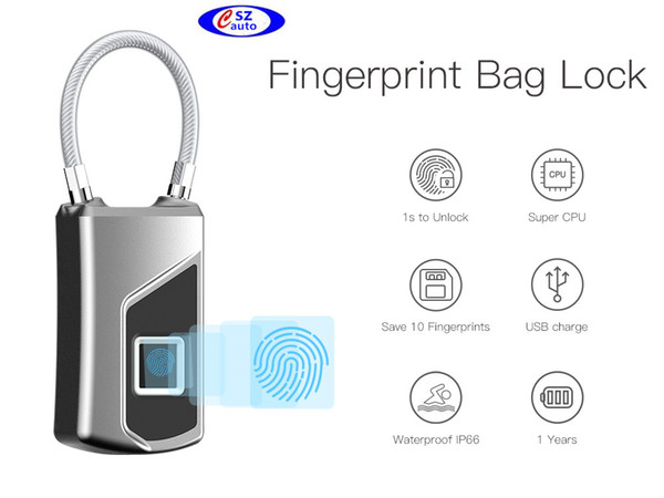 New fingerprint bag lock anti lost theft security gadget