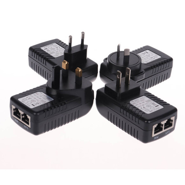 DC48V 0.5A POE Injector Spliter For CCTV IP camera Networking POE Switch Ethernet POE Adapter EU/UK/US/AU Optional