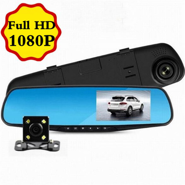 Car Dvr Mirror Camera 4.3