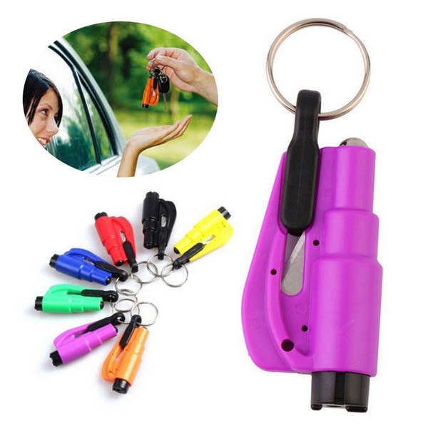 300pcs 3 in 1 Emergency Mini Safety Hammer Auto Car Window Glass Breaker Seat Belt Cutter Rescue Hammer Car Life-saving Escape Tool