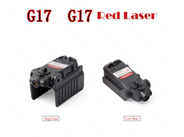 Tactical G17 low base G18 high base red laser sight Infrared laser level