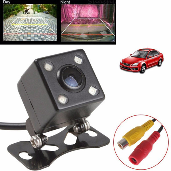 Wholesale Universal Waterproof Rear View Camera Wide Angle Car Back Reverse Camera CCD 4 LED Light Night Vision Parking Assistance Camera