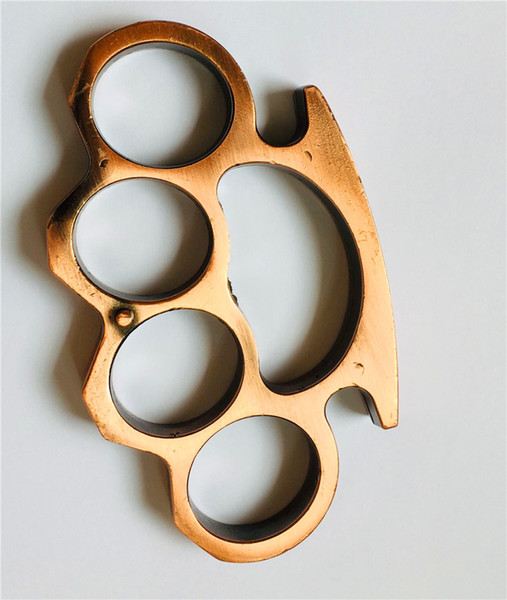 Thick Brass Knuckles Knuckle Duster Gold Silver Black Free Shipping Other Security Product