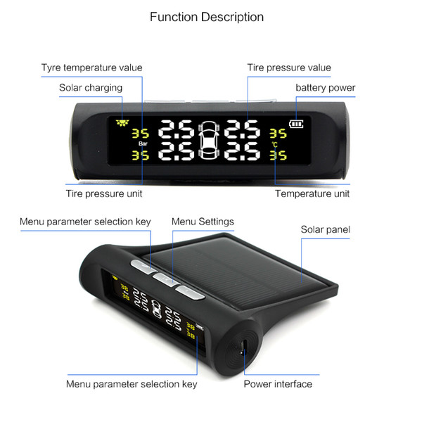 Wireless solar charging, car tire pressure monitoring, truck tire pressure monitoring, factory direct pin, wheel pressure monitoring ,wheel