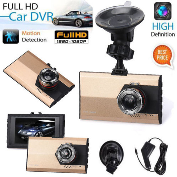 3Inch LCD display HD Car DVR Vehicle Camcorder 110 degree lens Support Night Vision with retail box Free shipping