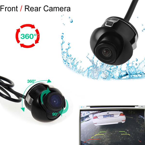 Mini CCD Night Vision 360 Degree Car Rear Front Side View Backup Camera With Mirror Image Conversion Lines CAL_00D