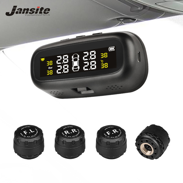 Original Solar TPMS Car Tire Pressure Alarm Monitor System Display Intelligent Temperature Warning Fuel Save with 4 Sensors tpms