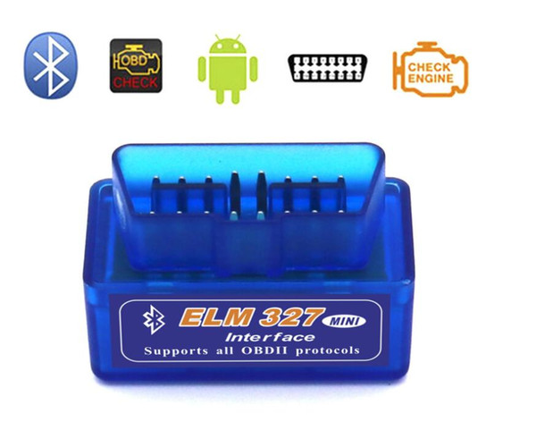 New ELM 327 Bluetooth Interface Auto Car Scanner Diagnostic Scanner for Car Automotivo Escaner Automotriz Mini V2.1 ELM327 OBD2 Send DHL