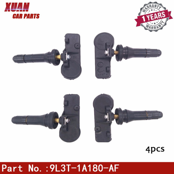 XUAN 4PCS Tire Pressure Monitor Sensor TPMS 9L3T-1A180-A For Ford Edge Expedition Escape Explorer Mercury Mercury Mariner Milan