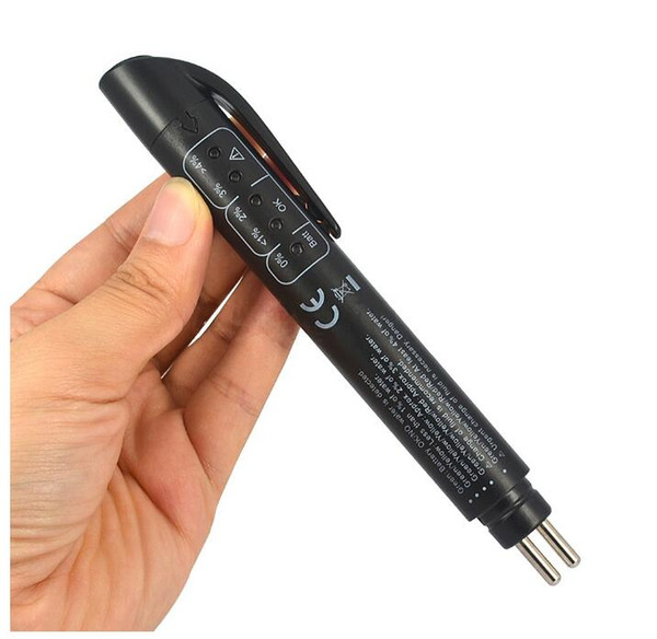 5 LED Car Brake Fluid Tester Pen Auto Oil Quality Check Analyzer Detect Tools Hand Braking Liquid DOT3 DOT4 DOT 3 4 Test Pencil