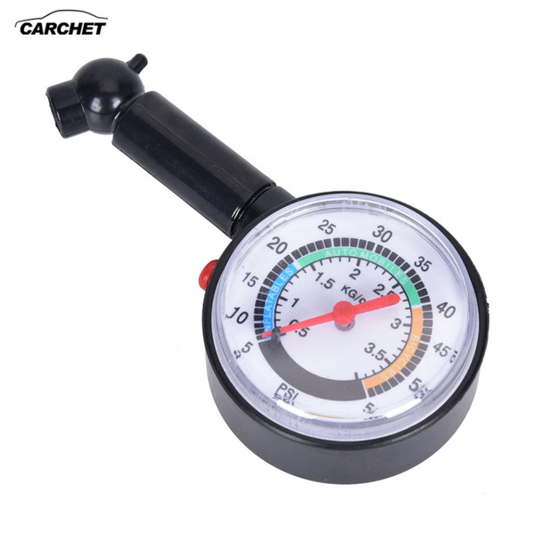 CARCHET Auto Car Tire Pressure Guage Automobile Tyre Air Pressure Dial Meter Vehicle Bike Motorbike Tester 0-60 psi Universal