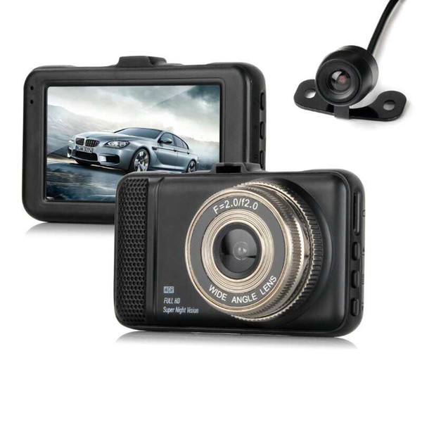 1pcs Dual Dvr Camera 1080P Full HD 170 Degree angle New 3.0